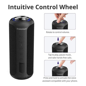 Planet Gates Tronsmart T6 Plus (Upgraded Edition) Bluetooth 5.0 Speaker 40W Portable TWS Speaker IPX6 Column with NFC,TF Card,USB Flash Drive