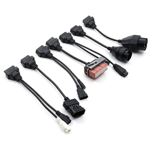 Planet Gates Truck Cables CDP Pro OBD2 OBDII car cable Trucks Diagnostic tool connect cable 8 PCS Trucks Cables For TCS CDP Plus