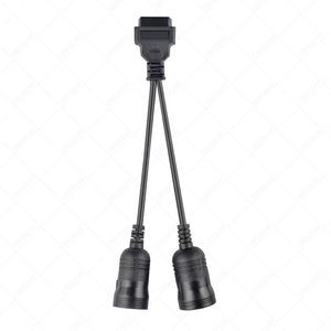Planet Gates Truck Diagnose Interface Female 16 Pin OBD2 6 & 9 Pin Adapter Cable for Automotive Diagnostic Tool Scanner Tool Truck diagnostic