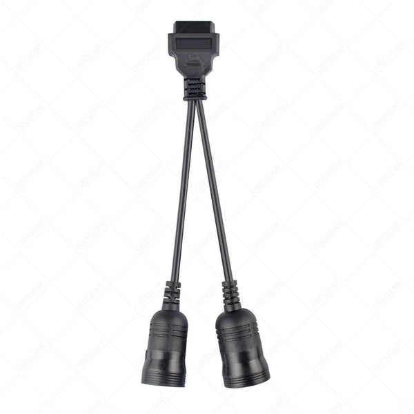 Planet Gates Truck Diagnose Interface Female 16 Pin OBD2 6 & 9 Pin Adapter Cable for Automotive Diagnostic Tool Scanner Tool Truck diagnostic