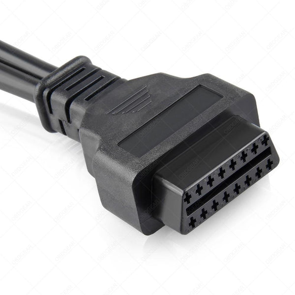 Planet Gates Truck Diagnose Interface Female 16 Pin OBD2 6 & 9 Pin Adapter Cable for Automotive Diagnostic Tool Scanner Tool Truck diagnostic