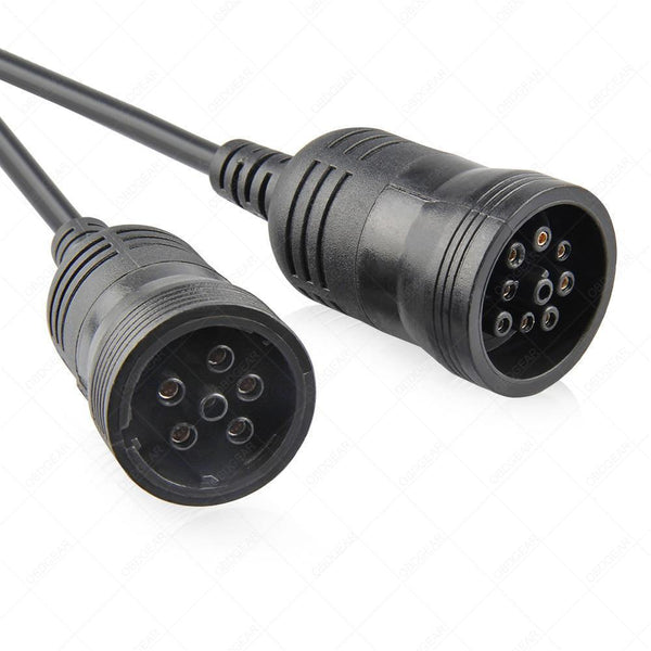 Planet Gates Truck Diagnose Interface Female 16 Pin OBD2 6 & 9 Pin Adapter Cable for Automotive Diagnostic Tool Scanner Tool Truck diagnostic