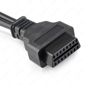Planet Gates Truck Diagnose Interface Female 16 Pin OBD2 6 & 9 Pin Adapter Cable for Automotive Diagnostic Tool Scanner Tool Truck diagnostic