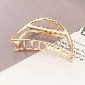 Extravagant Large Leaves Geometric Hair Claw For Women Girls Clamps Hair Crab Metal  Hair Clip Accessories Headwear