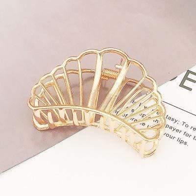 Extravagant Large Leaves Geometric Hair Claw For Women Girls Clamps Hair Crab Metal  Hair Clip Accessories Headwear