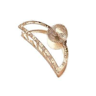 Extravagant Large Leaves Geometric Hair Claw For Women Girls Clamps Hair Crab Metal  Hair Clip Accessories Headwear