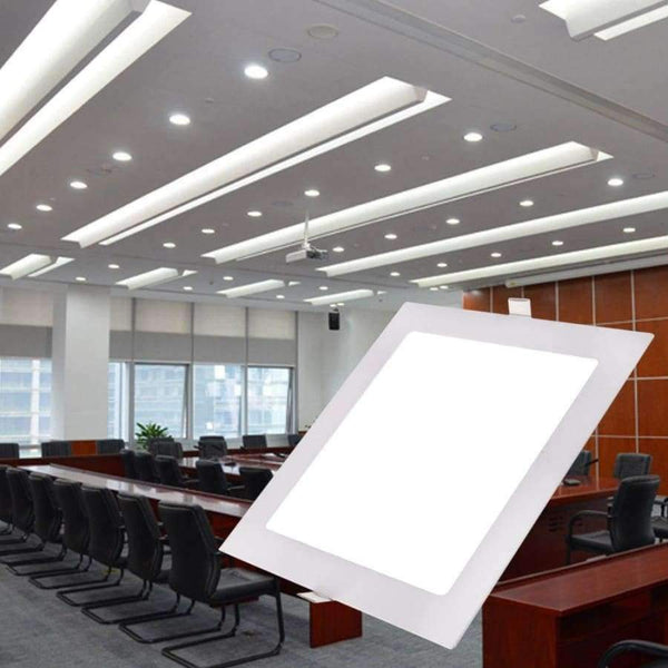 Planet Gates TSLEEN Round/Square Recessed Ceiling Lamp LED Panel Down Lights For Home Commercial Cool Warm White LED AC 85-265V