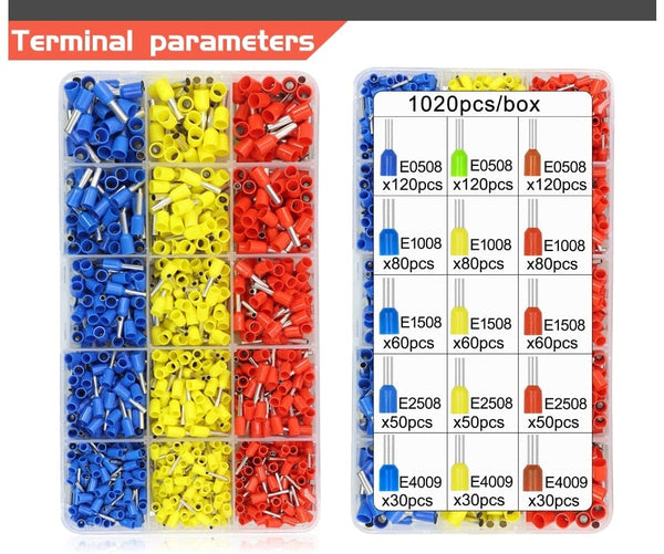 Planet Gates Tubular Terminal Crimping Pliers HSC8 6-4/6-6/16-6（max 0.08-16mm²）wire mini Ferrule crimper tools YEFYM Household electrical kit
