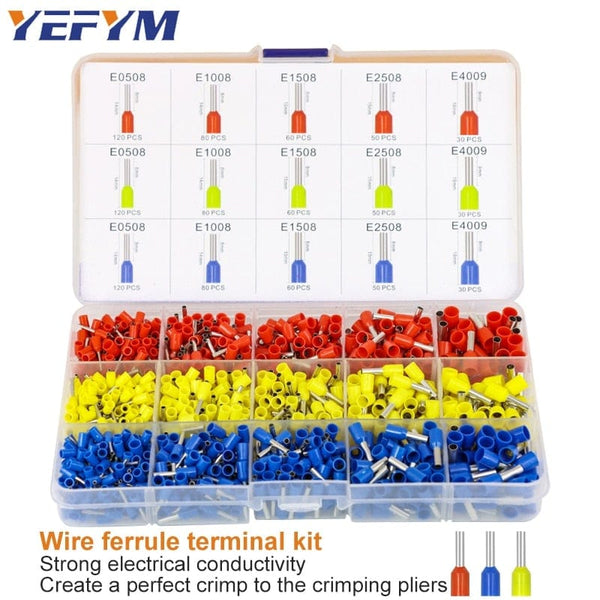 Planet Gates Tubular Terminal Crimping Pliers HSC8 6-4/6-6/16-6（max 0.08-16mm²）wire mini Ferrule crimper tools YEFYM Household electrical kit