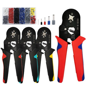 Planet Gates Tubular Terminal Crimping Tool Mini Electrician's Pliers Hand Tools HSC8 6-4 0.06-10mm2 28-7AWG High Precision Pliers Set