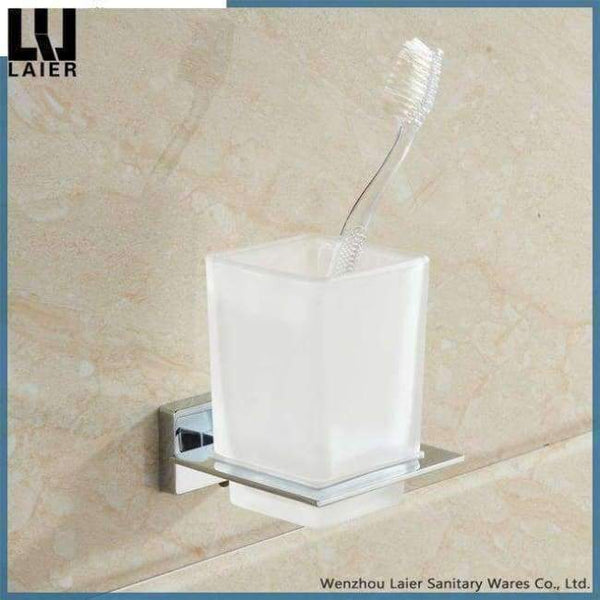 Planet Gates tumbler holder-chrom free shipping Bathroom Hardware Set Chrome simple Toothbrush Holder Paper Holder Towel Bar Bathroom Accessories