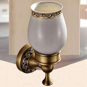Planet Gates Tumbler Holder KEMAIDI Bathroom Accessories Antique Brass Towel Ring, Paper Holder, Toilet Brush,, Bath Rack, Soap Dish, Makeup Mirror