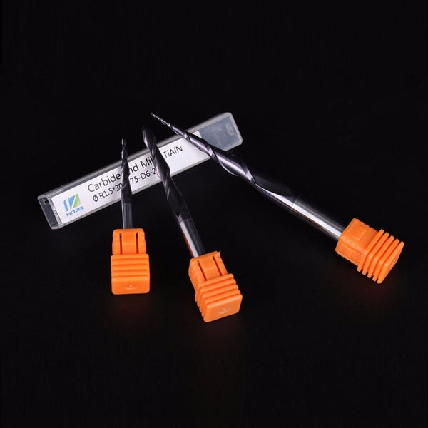 Planet Gates Tungsten Solid Carbide End Mill 4mm 6mm 8mm Ball Nose Tapered End Mills Router Bits CNC Taper Wood Metal Milling Cutter