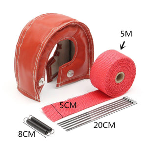 Planet Gates Turbo Heat Shield Turbocharger Blanket Cover for T3 Turbo Housing Turbo Charger T2 T25 T28 GT28 GT30 GT35