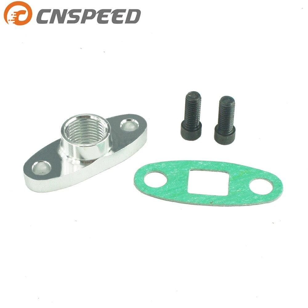 Planet Gates Turbo Oil Drain Outlet Flange Gasket Adapter Kit  Female AN10 1/2 NPT Fitting T3 T4 GT32 GT37 GT40 Turbo fitting
