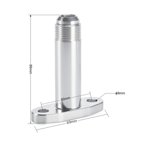 Planet Gates Turbo Oil Drain Return Flange Adapter AN10 Extended CNC Process leakproof for T3 T4 GT28 GT30 GT35 T25 YC101456