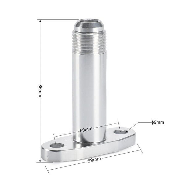 Planet Gates Turbo Oil Drain Return Flange Adapter AN10 Extended CNC Process leakproof for T3 T4 GT28 GT30 GT35 T25 YC101456