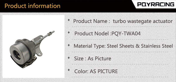 Planet Gates Turbo turbocharger wastegate actuator 54399700022,54399880017 for Audi / VW / Skoda / Seat / Ford 1,9 TDI PQY-TWA04