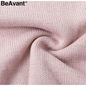 Planet Gates Turtleneck plus size loose knitted sweater Beading split casual pullover sweater Long sleeve womens jumpers winter 2018
