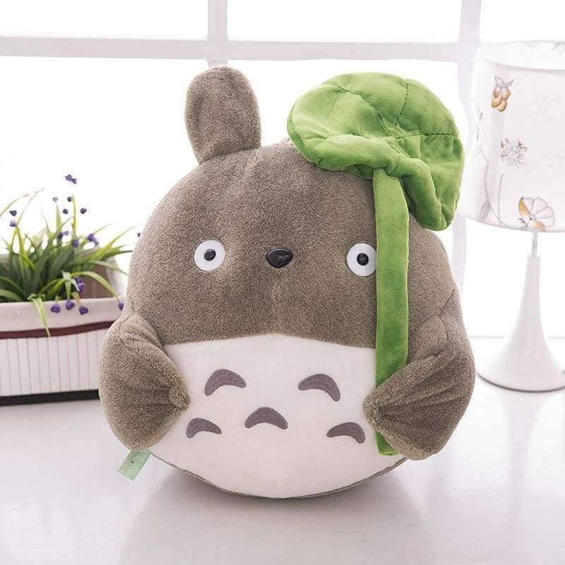 Planet Gates TV Movie Character 20cm Lovely Plush Toy My Neighbor Totoro Plush Toy Cute Soft Doll Totoro with Lotus Leaf Kids Toys Cat Gift