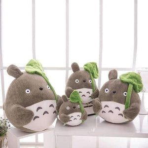 Planet Gates TV Movie Character 20cm Lovely Plush Toy My Neighbor Totoro Plush Toy Cute Soft Doll Totoro with Lotus Leaf Kids Toys Cat Gift