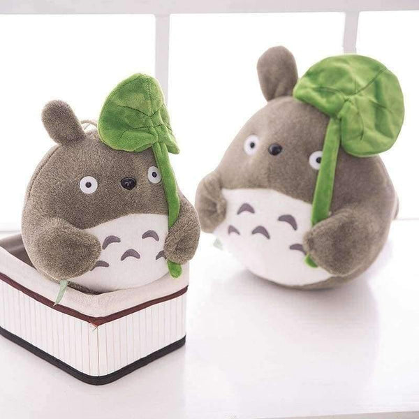 Planet Gates TV Movie Character 20cm Lovely Plush Toy My Neighbor Totoro Plush Toy Cute Soft Doll Totoro with Lotus Leaf Kids Toys Cat Gift
