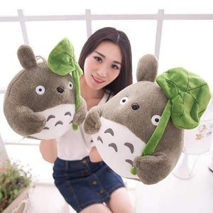 Planet Gates TV Movie Character 20cm Lovely Plush Toy My Neighbor Totoro Plush Toy Cute Soft Doll Totoro with Lotus Leaf Kids Toys Cat Gift