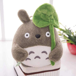 Planet Gates TV Movie Character 20cm Lovely Plush Toy My Neighbor Totoro Plush Toy Cute Soft Doll Totoro with Lotus Leaf Kids Toys Cat Gift