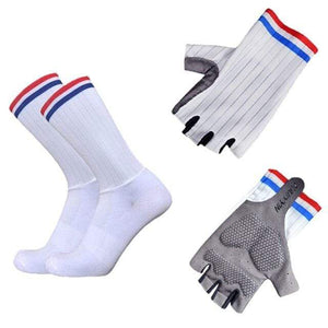 Planet Gates TW white / Glove size S Aero Bike Team Cycling Gloves and Socks Combined Men Women Bike Gloves Socks Non-slip Calcetines Ciclismo Guantes Ciclismo