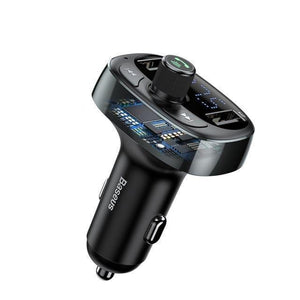 Planet Gates Twilight Car Charger FM Transmitter Aux Modulator Bluetooth Handsfree Car Audio MP3 Player 3.4A Fast Dual USB Mobile Phone Charger