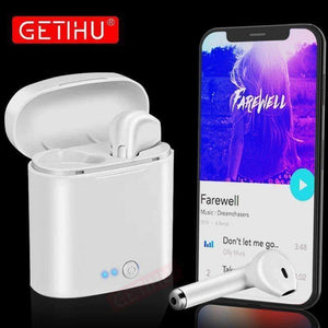 Planet Gates Twins Black / China Bluetooth Earphone Stereo Headphones Sport Headset Bluetooth Wireless Ear buds Air Pods Mini Earphones Earpiece for iPhone