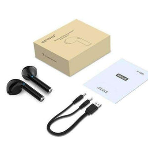 Planet Gates Twins Black / China Bluetooth Earphone Stereo Headphones Sport Headset Bluetooth Wireless Ear buds Air Pods Mini Earphones Earpiece for iPhone