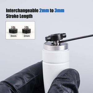 Planet Gates Two Stoke Length Mast Magi Makeup Rotary Tattoo Machine Pen LCD Power Supply Kit with Silicone Case Cartridge Needle Set