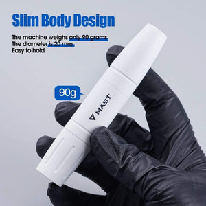 Planet Gates Two Stoke Length Mast Magi Makeup Rotary Tattoo Machine Pen LCD Power Supply Kit with Silicone Case Cartridge Needle Set