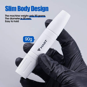 Planet Gates Two Stoke Length Mast Magi Makeup Rotary Tattoo Machine Pen LCD Power Supply Kit with Silicone Case Cartridge Needle Set