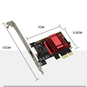 Planet Gates TXA092 PCIE Card 2.5Gbps Gigabit Network Card 10/100/1000Mbps RTL8125b RJ45 Ethernet Network Card PCI-E Network Adapter