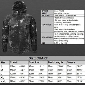 Planet Gates TYP / S Mege Brand Autumn Winter Military Fleece Camouflage Tactical Men's Clothing Polar Warm Multicam Army Men Coat Outwear Hoodie