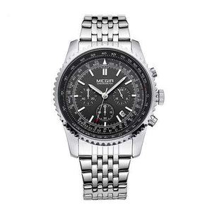 Planet Gates Type 1 Men Watch Stainless Steel Quartz Watches Men Top Brand Luxury Clock Men Relogio Masculino Erkek Kol Saati