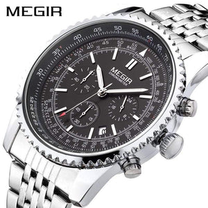 Planet Gates Type 1 Men Watch Stainless Steel Quartz Watches Men Top Brand Luxury Clock Men Relogio Masculino Erkek Kol Saati