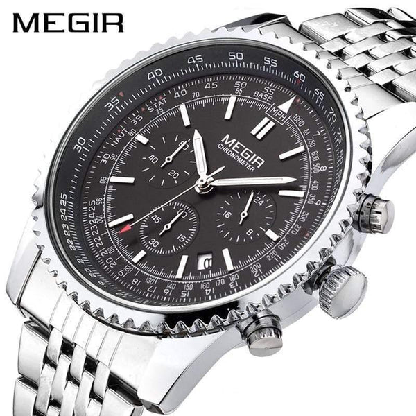 Planet Gates Type 1 Men Watch Stainless Steel Quartz Watches Men Top Brand Luxury Clock Men Relogio Masculino Erkek Kol Saati