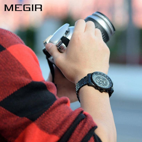 Planet Gates Type 1 Men Watch Stainless Steel Quartz Watches Men Top Brand Luxury Clock Men Relogio Masculino Erkek Kol Saati