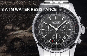 Planet Gates Type 1 Men Watch Stainless Steel Quartz Watches Men Top Brand Luxury Clock Men Relogio Masculino Erkek Kol Saati