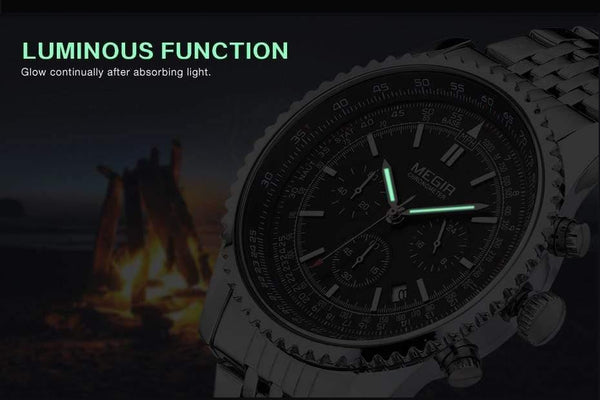 Planet Gates Type 1 Men Watch Stainless Steel Quartz Watches Men Top Brand Luxury Clock Men Relogio Masculino Erkek Kol Saati