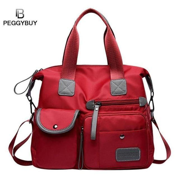 Planet Gates Type 1 Red / (30cm<Max Length<50cm) Women Waterproof Handbag Nylon Tote Travel Messenger Crossbody Bags For Women Bolsa Feminina Top-Handle Shoulder Bag
