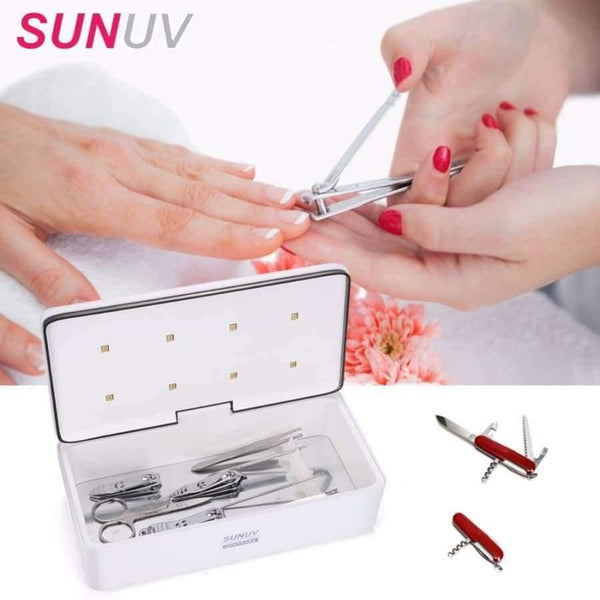 Planet Gates Type 2 8 Lamp bead EU Plug Beauty Sets UV Disinfection Device Sterilizer Box LED Sterilize Nail Art Makeup Brush Cleaning Cosmetic Kit Tools