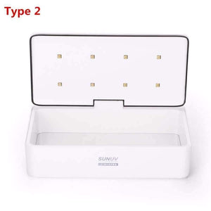 Planet Gates Type 2 8 Lamp bead EU Plug Beauty Sets UV Disinfection Device Sterilizer Box LED Sterilize Nail Art Makeup Brush Cleaning Cosmetic Kit Tools