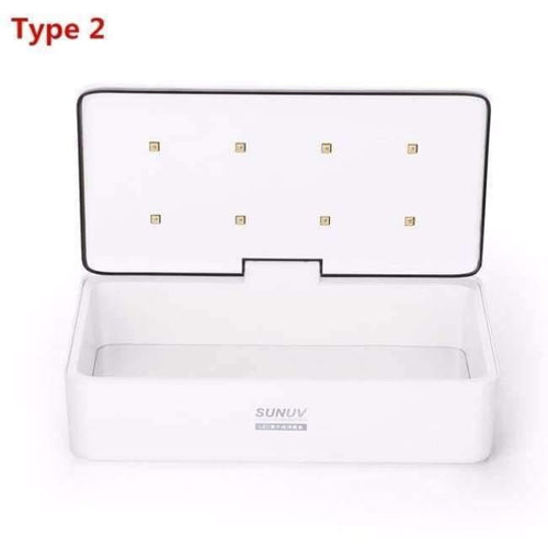 Planet Gates Type 2 8 Lamp bead EU Plug Beauty Sets UV Disinfection Device Sterilizer Box LED Sterilize Nail Art Makeup Brush Cleaning Cosmetic Kit Tools