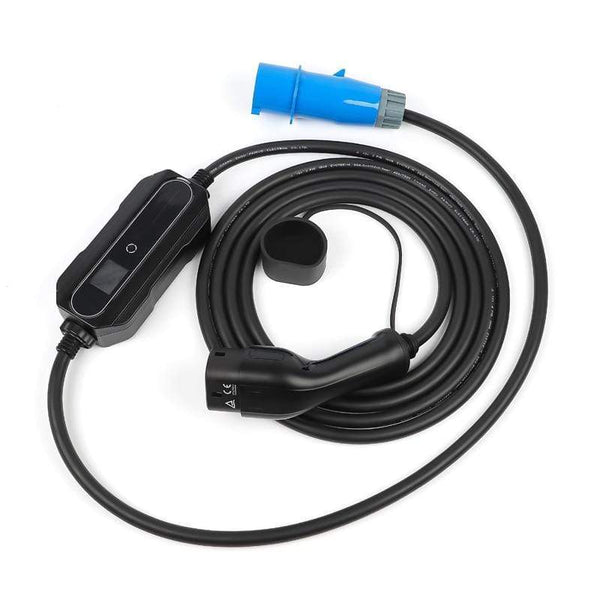 Planet Gates Type 2 EV Charger 32 Amp Portable Electric Vehicle Charger, CEE Plug 220V-240V Car Charging Cable, IEC 62196-2