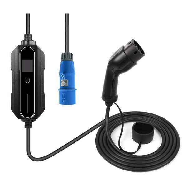 Planet Gates Type 2 EV Charger 32 Amp Portable Electric Vehicle Charger, CEE Plug 220V-240V Car Charging Cable, IEC 62196-2