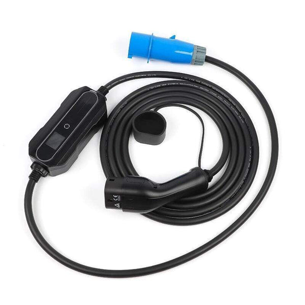 Planet Gates Type 2 EV Charger 32 Amp Portable Electric Vehicle Charger, CEE Plug 220V-240V Car Charging Cable, IEC 62196-2
